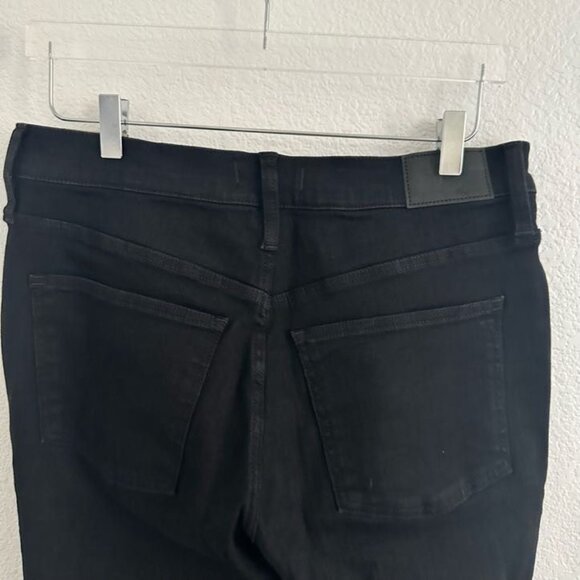 Madewell Kick Out Crop Jeans in Black Rinse Wash - Picture 8 of 10